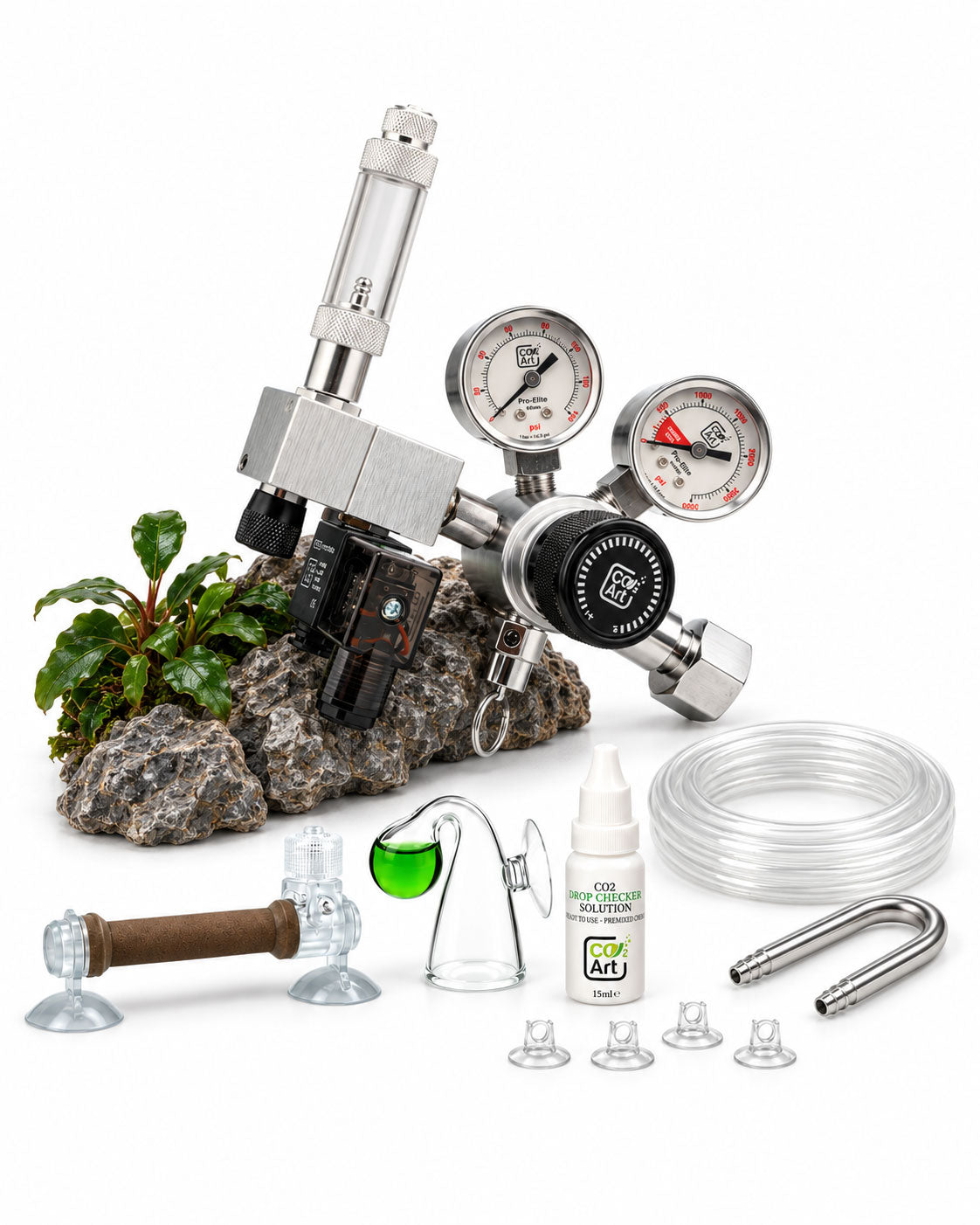 New Pro-Elite Series V2 Complete Aquarium CO2 System with in-tank Flux_ Diffuser